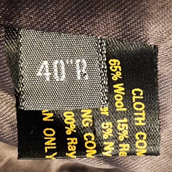 Hammersley Men’s Wool Cashmere Blend Coat Size 40R Gray Made in England VTG - Picture 8 of 11